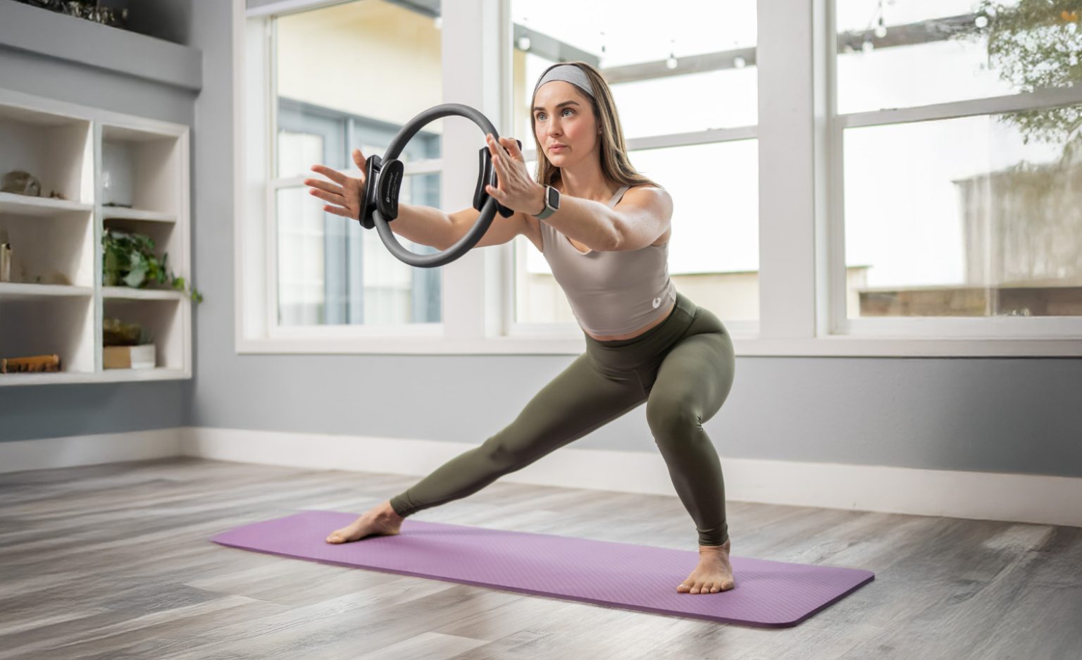 Rituals Over Resolutions Pt. 3: Move with Mood woman using ultra fit circle at home